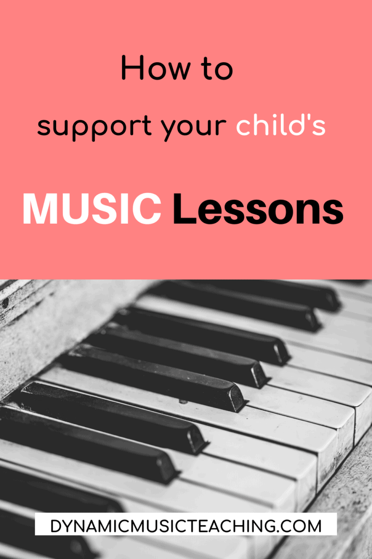 How to Support Your Child in Music Lessons - Dynamic Music Teaching