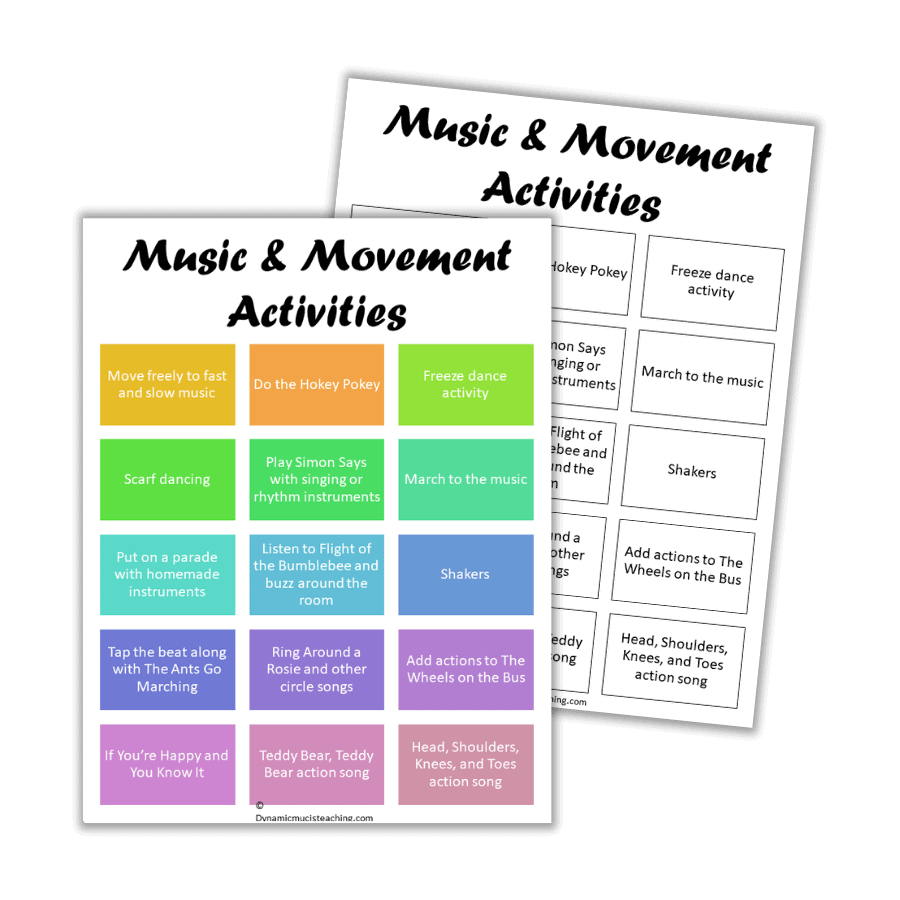 music movement activities for 3 5 year olds dynamic music teaching