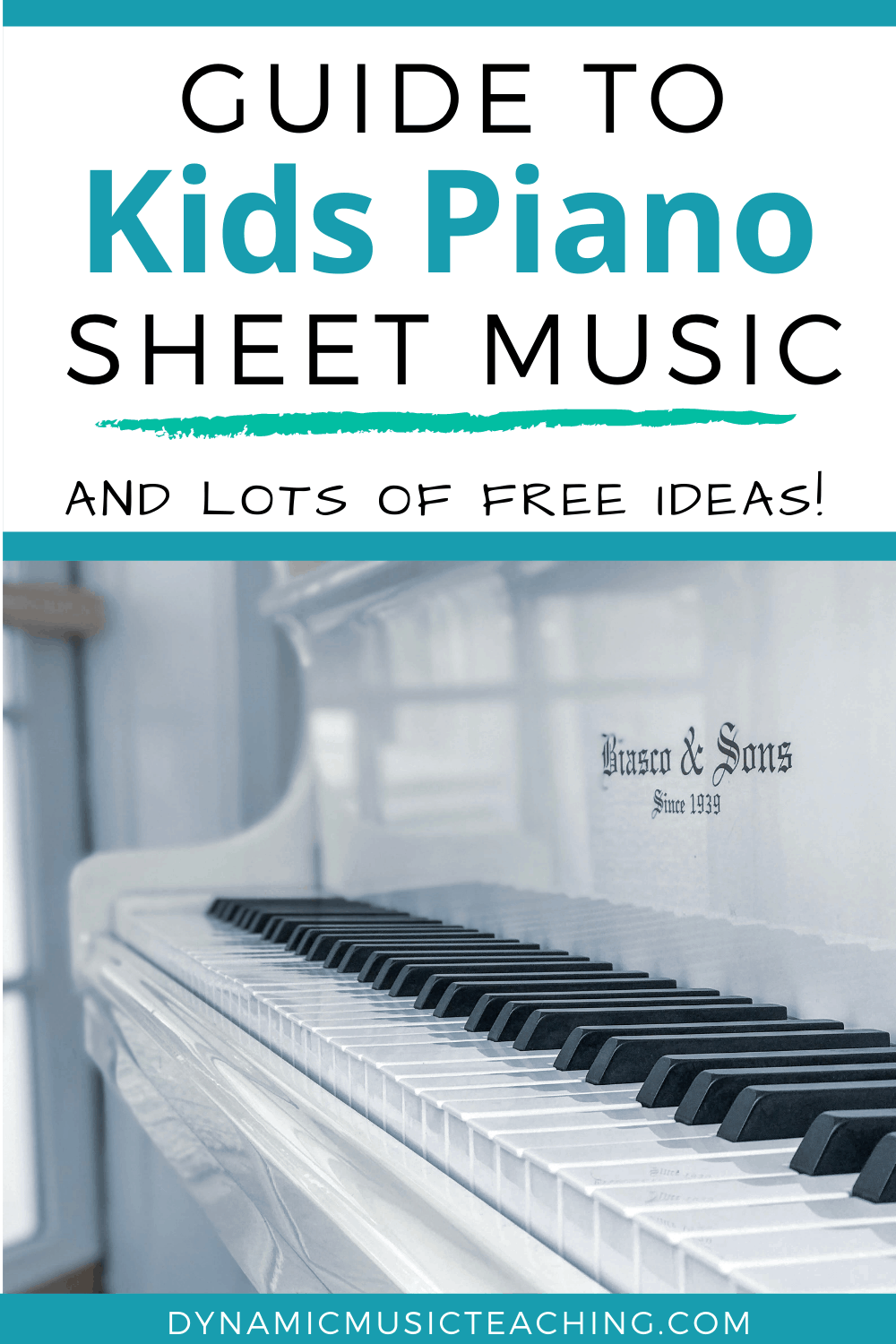 guide to kids piano sheet music