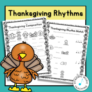 thanksgiving music worksheets