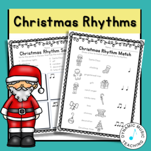 Christmas rhythm worksheets