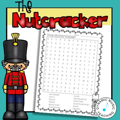 free nutcracker wordsearch