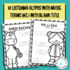 music listening printables