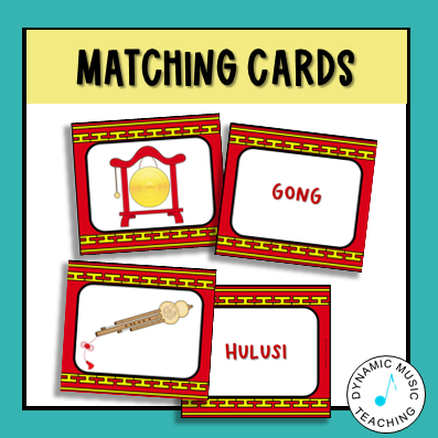 musical instrument matching cards