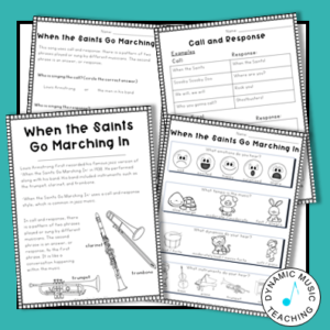 Louis Armstrong Music Worksheets - Dynamic Music Teaching