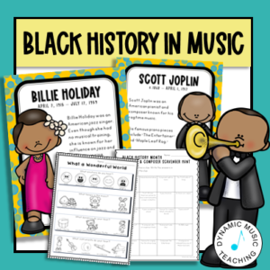 Black History Month Music activities for elementary music lessons