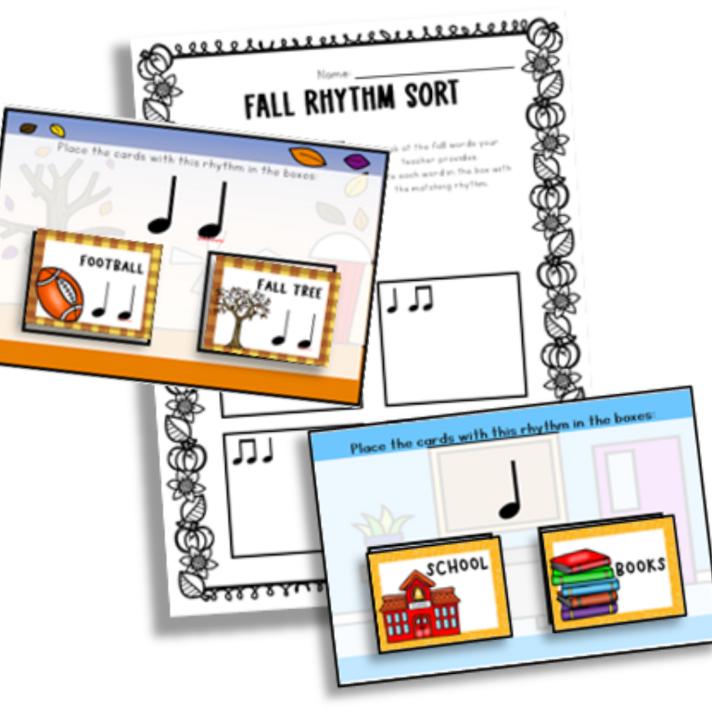 rhythm sort activity examples