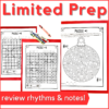 Limited prep - Use this Christmas music escape room activity to review rhythms and notes.