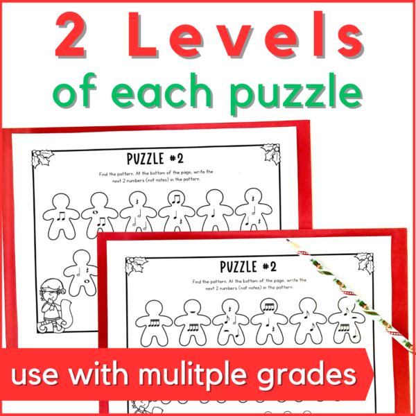 Use this holiday music escape room activity with multiple grades.