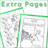 Extra pages (I/We escaped! coloring) are included in this St. Patrick's Day music escape room printable.