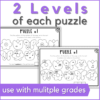 Each musical puzzle is included in 2 levels, so you can use this spring music activity with multiple grades