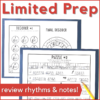 limited prep is need for this music escape room - review rhythms and notes!