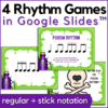 4 poison rhythm games in both regular and stick notation