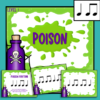 poison rhythm game for music lessons or piano lessons - level 1 includes ta and ti-ti / quarter note and eighth notes