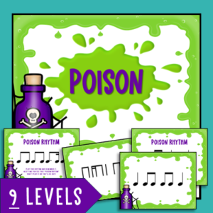 poison rhythm game bundle of 9 rhythm levels