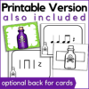 printable version of the poison rhythm game is also included with an optional back for the rhythm game cards