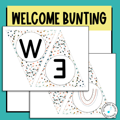 Welcome to Music bunting