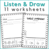 11 listen and draw women in music worksheets