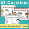 36 music would you rather questions - printable and Google Slides™ versions