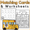 accompanying piano key matching cards and worksheets - perfect for back to school first piano lessons