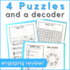 this note naming music escape room includes 4 puzzles and a decoder for engaging review!