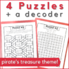 This music rhythm escape room includes 4 puzzles and a decoder. Pirate;s