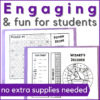 This printable music escape room is engaging and fun for students. No extra supplies are needed.