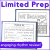 This music rhythm escape room needs limited prep for engaging rhythm review.