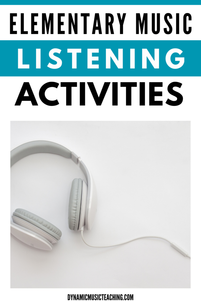 Elementary music listening activities - image of headphones